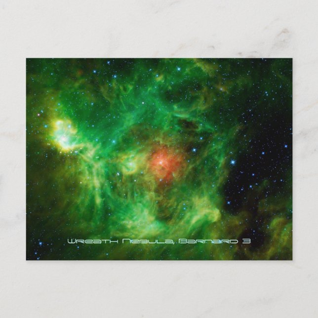 Wreath Nebula, Barnard 3, Milky Way Postcard (Front)