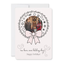 Wreath New Home Holiday Moving Announcement