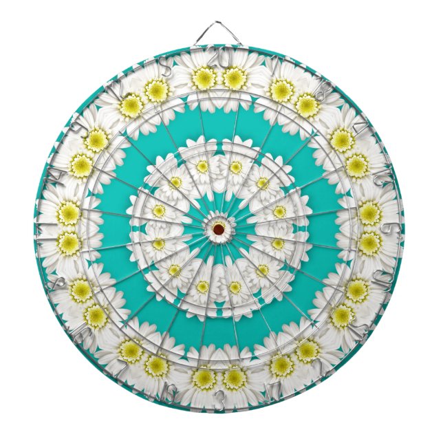 Wreath of Daisies Dartboard (Front)