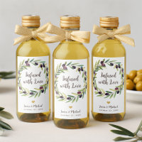 Wreath Olive Oil Wedding Favours Infused with Love