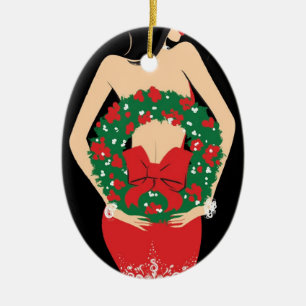 Wreath Oval Ornament