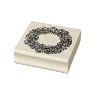 Wreath Rubber Stamp