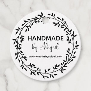 Wreath Vines Handmade   Handcrafted Business Favour Tags