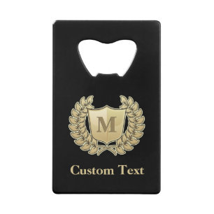 Wreath with Shield Credit Card Bottle Opener