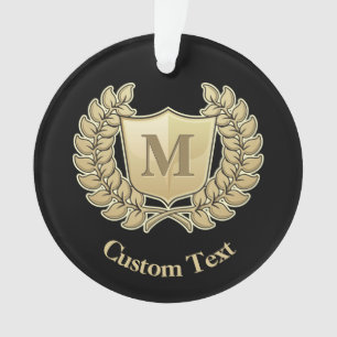 Wreath with Shield Ornament