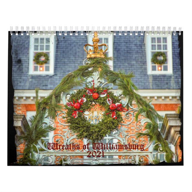 Wreaths of Colonial Williamsburg Calendar (Cover)
