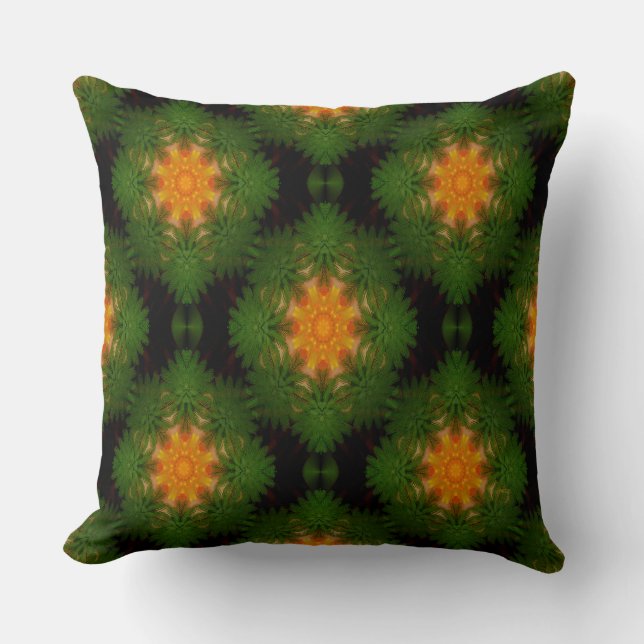 Wreaths of Love... Throw Pillow (Front)
