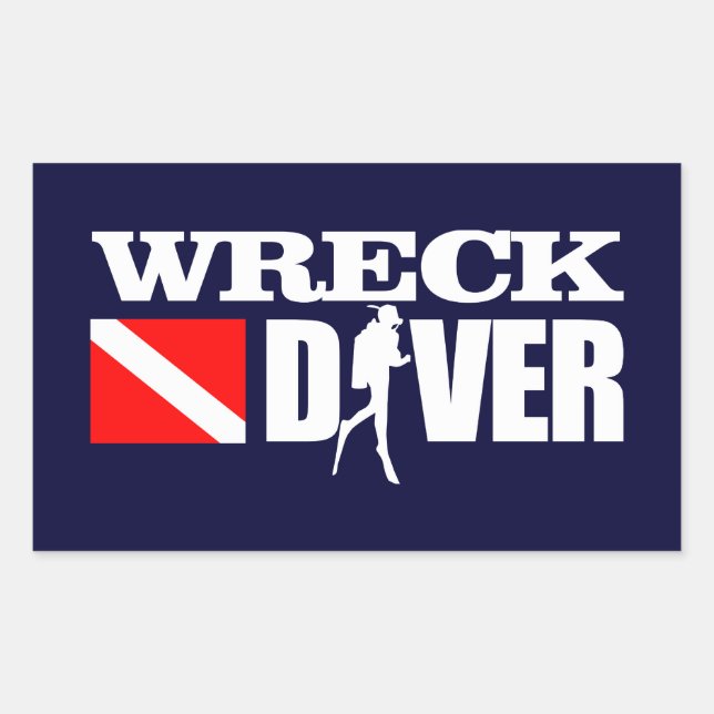 Wreck Diver 2 Sticker (Front)