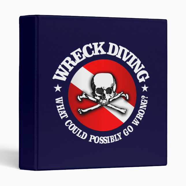 Wreck Diving (Skull) Binder (Front/Spine)
