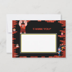 Wreck-It Ralph 2 Thank You Cards