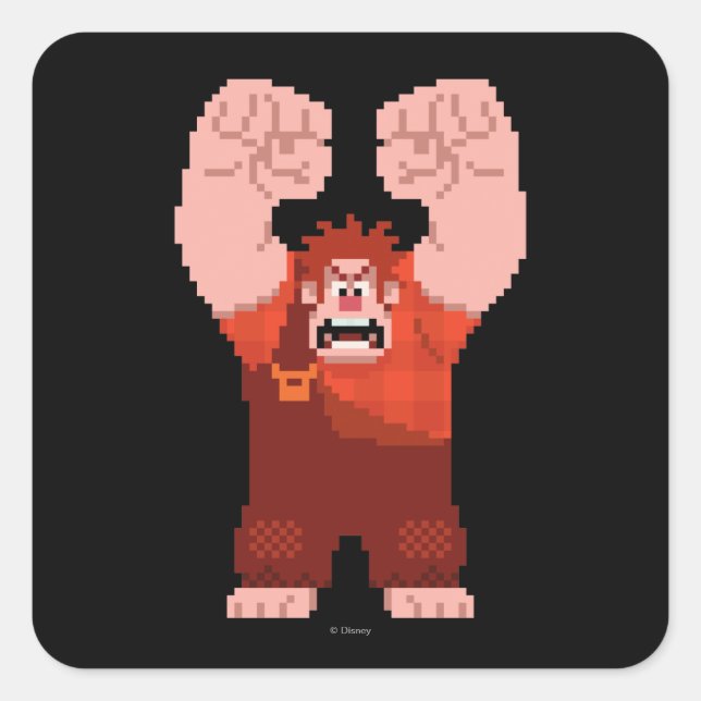 Wreck-It Ralph: One-Man Wrecking Crew! Square Sticker (Front)