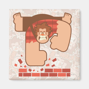 Wreck it Ralph Pounding Bricks Magnet