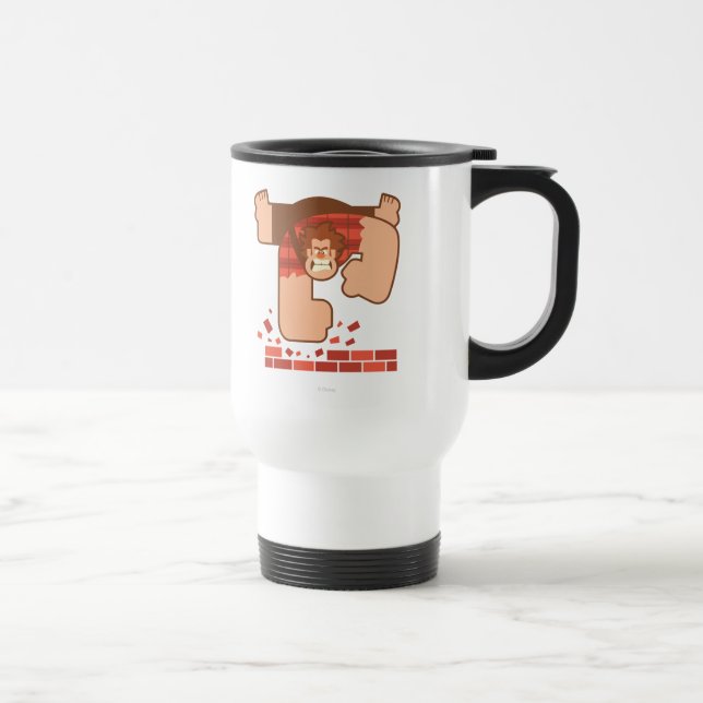 Wreck it Ralph Pounding Bricks Travel Mug (Right)