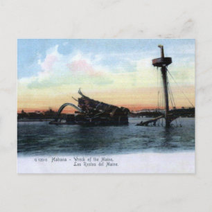 Wreck of the Maine Postcard