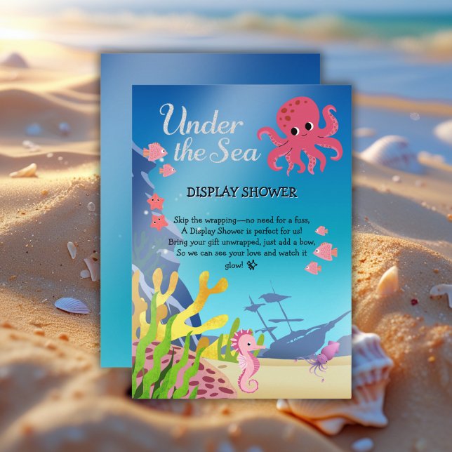 Wreckage Under the Sea Baby Shower Enclosure Card (Creator Uploaded)