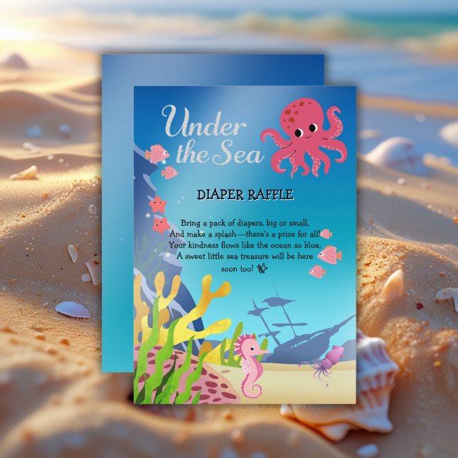 Wreckage Under the Sea Baby Shower Enclosure Card (Creator Uploaded)