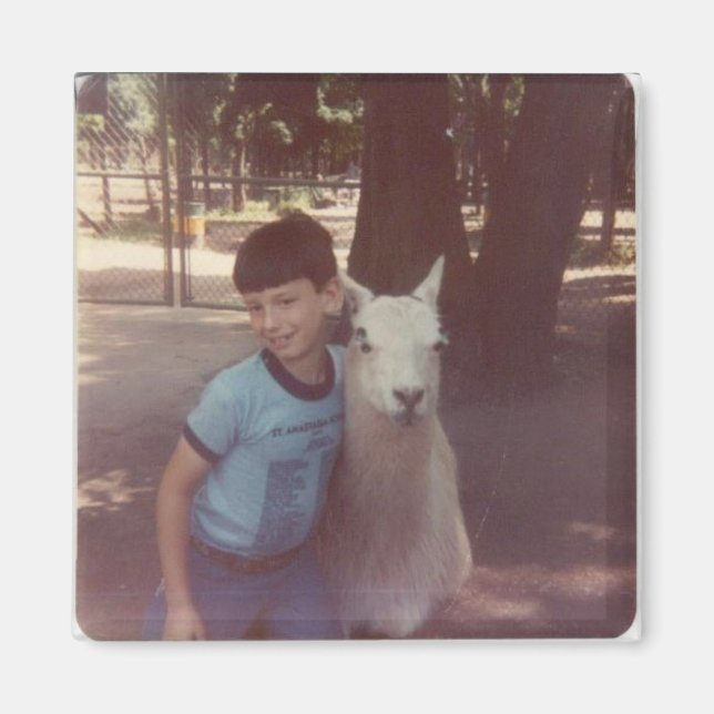 Wrecked 'Um Llama Hug Magnet (Front)