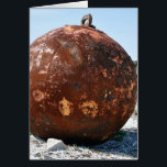 Wrecking Ball<br><div class="desc">A rusted wrecking ball is a fine photo greeting for anyone going through a remodel, building a new home or someone who has just gotten through a really tough time. It's also great for just a Hello! Text can be added for a completely custom card - so add your sentiment...</div>