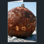 Wrecking Ball<br><div class="desc">A rusted wrecking ball is a fine photo greeting for anyone going through a remodel, building a new home or someone who has just gotten through a really tough time. It's also great for just a Hello! Text can be added for a completely custom card - so add your sentiment...</div>