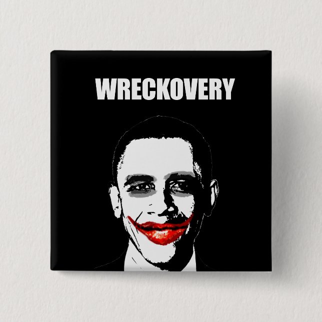 WRECKOVERY 2 INCH SQUARE BUTTON (Front)