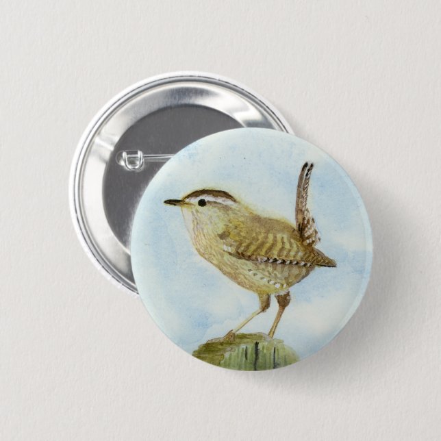 Wren 2 Inch Round Button (Front & Back)