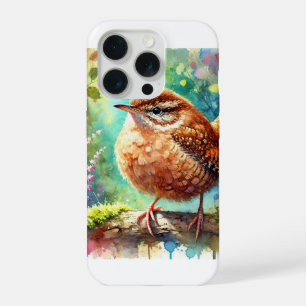 Wren Bird 280824AREF113 - Watercolor iPhone 15 Pro Case