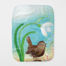 Wren Bird Sing at Dawn In the Spring  