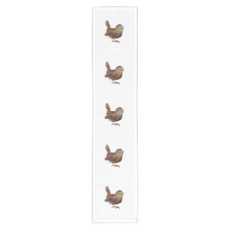 Wren Bird singing loud and beautiful song Short Table Runner