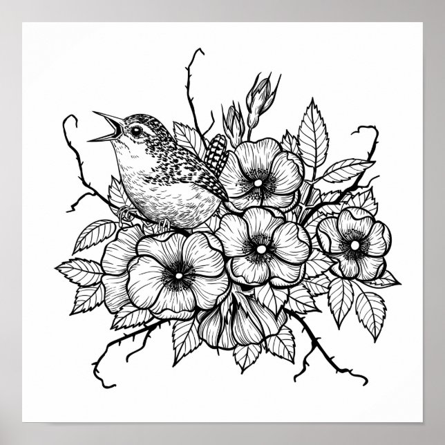 Wren bouquet poster (Front)
