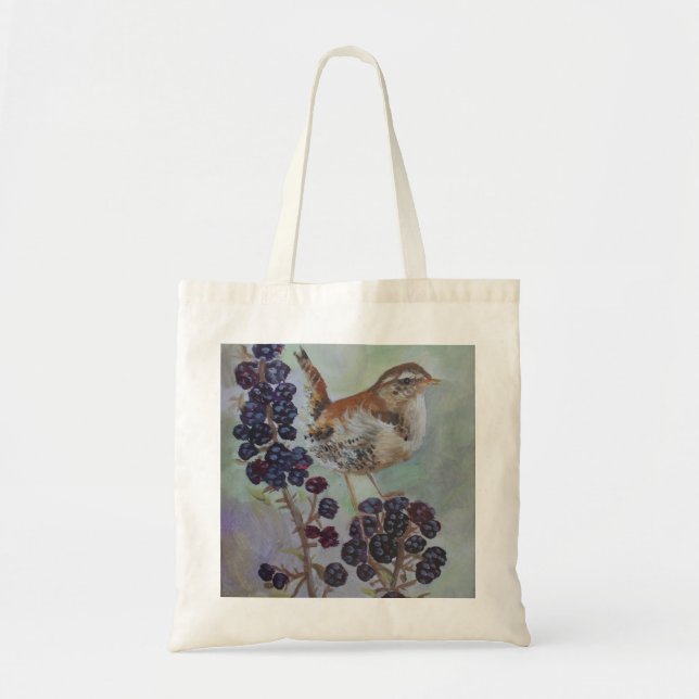Wren & Brambles artwork by Joanne Casey Tote Bag (Front)