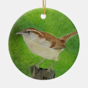 Wren Ceramic Ornament