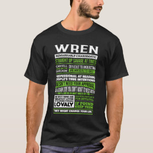 Wren Girl Name Definition T-Shirt