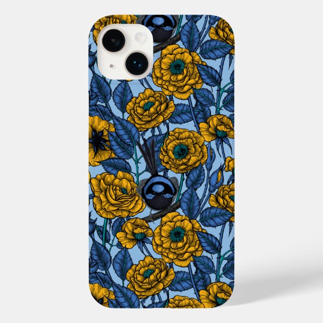 Wren in the roses Case-Mate iPhone case (Back)