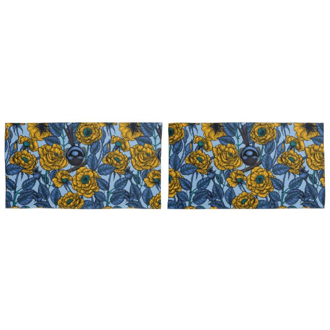 Wren in the roses pillowcase (Front-Set)