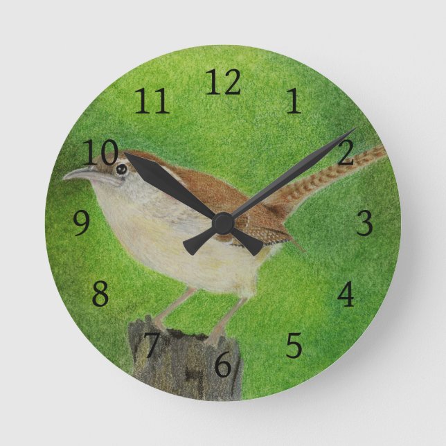 Wren Round Clock (Front)