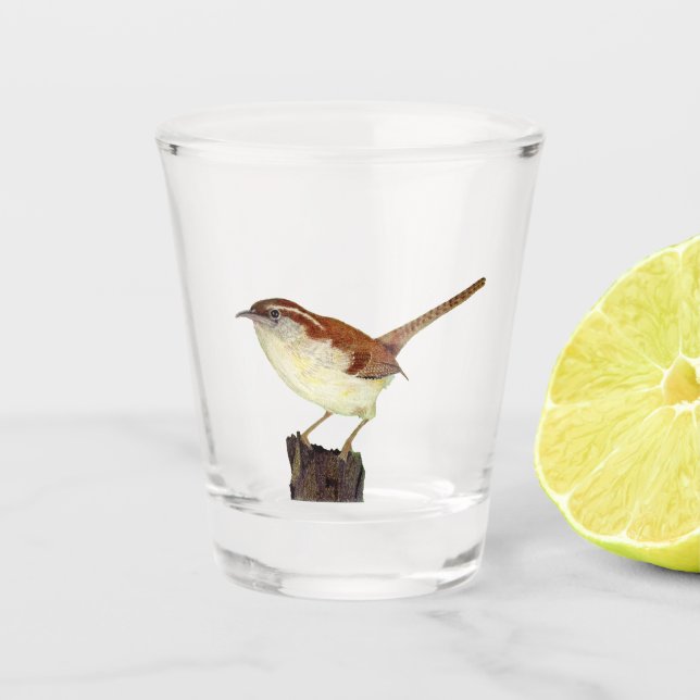Wren Shot Glass (Front)