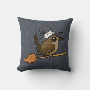 Wren Witch Throw Pillow