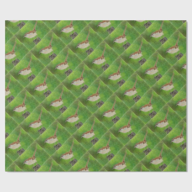 Wren Wrapping Paper (Flat)