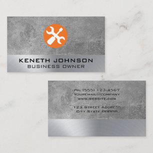Wrench and Screw Driver Hardware Tools Business Card