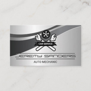 Wrench   Auto Service   Mechanic Business Card
