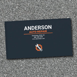 Wrench & Gear - Auto Repair Business Card