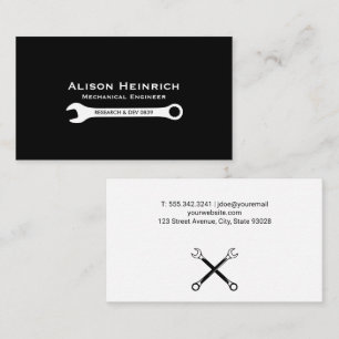Wrench Hardware Tools Business Card