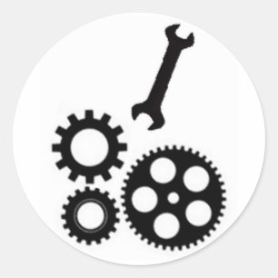 Wrench in the Works 2nd Gen Classic Round Sticker