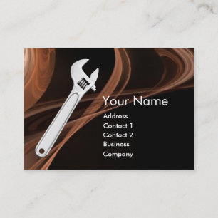 WRENCH METAL MECHANICS,PLUMBERS BUSINESS CARD