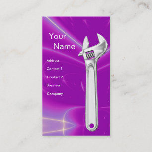 WRENCH METAL MECHANICS,PLUMBERS BUSINESS CARD