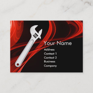 WRENCH METAL MECHANICS,PLUMBERS BUSINESS CARD