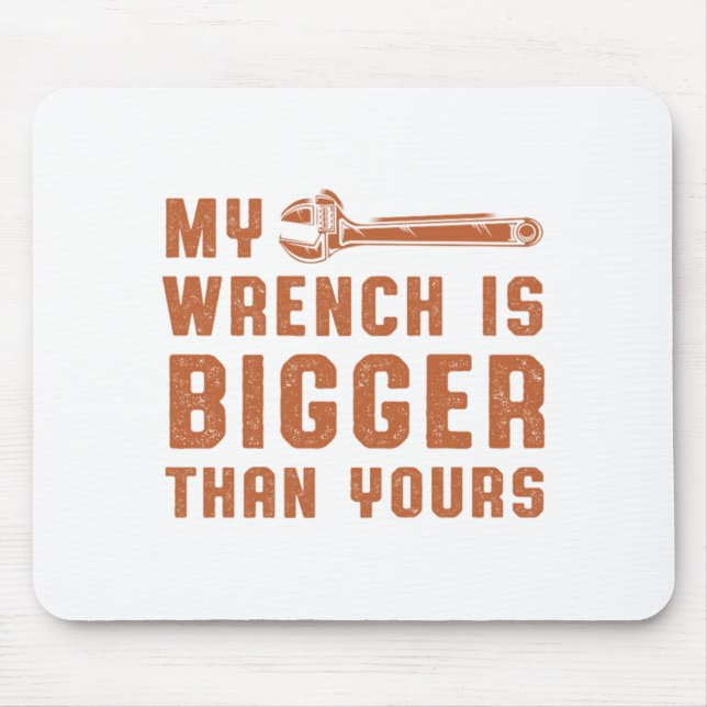 Wrench Repair Screwdriver Workshop Car Mechanic Gi Mouse Pad (Front)