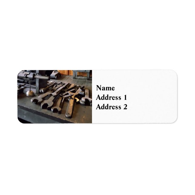 Wrenches and Oil Can in Machine Shop (Front)