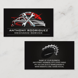 Wrenches | Auto Sports Car Services Business Card