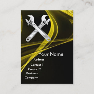 WRENCHES METAL MECHANICS,PLUMBERS BUSINESS CARD